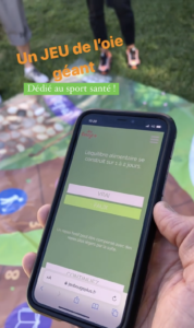 Site interactif pour piloter le jeu éducatif et ludique JEU BOUGE PLUS
