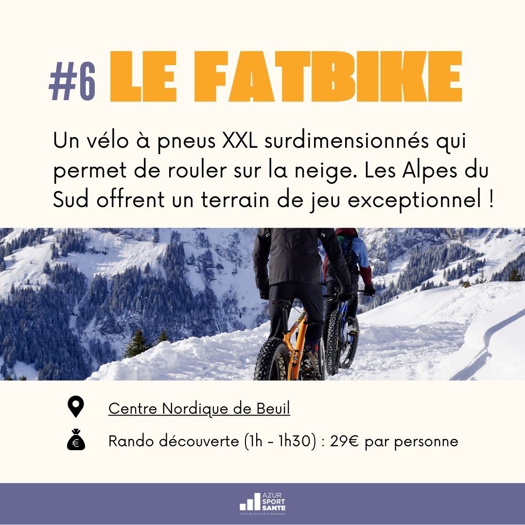 Le fatbike, un vélo aux pneux XXL qui permet de rouler sur la neige !