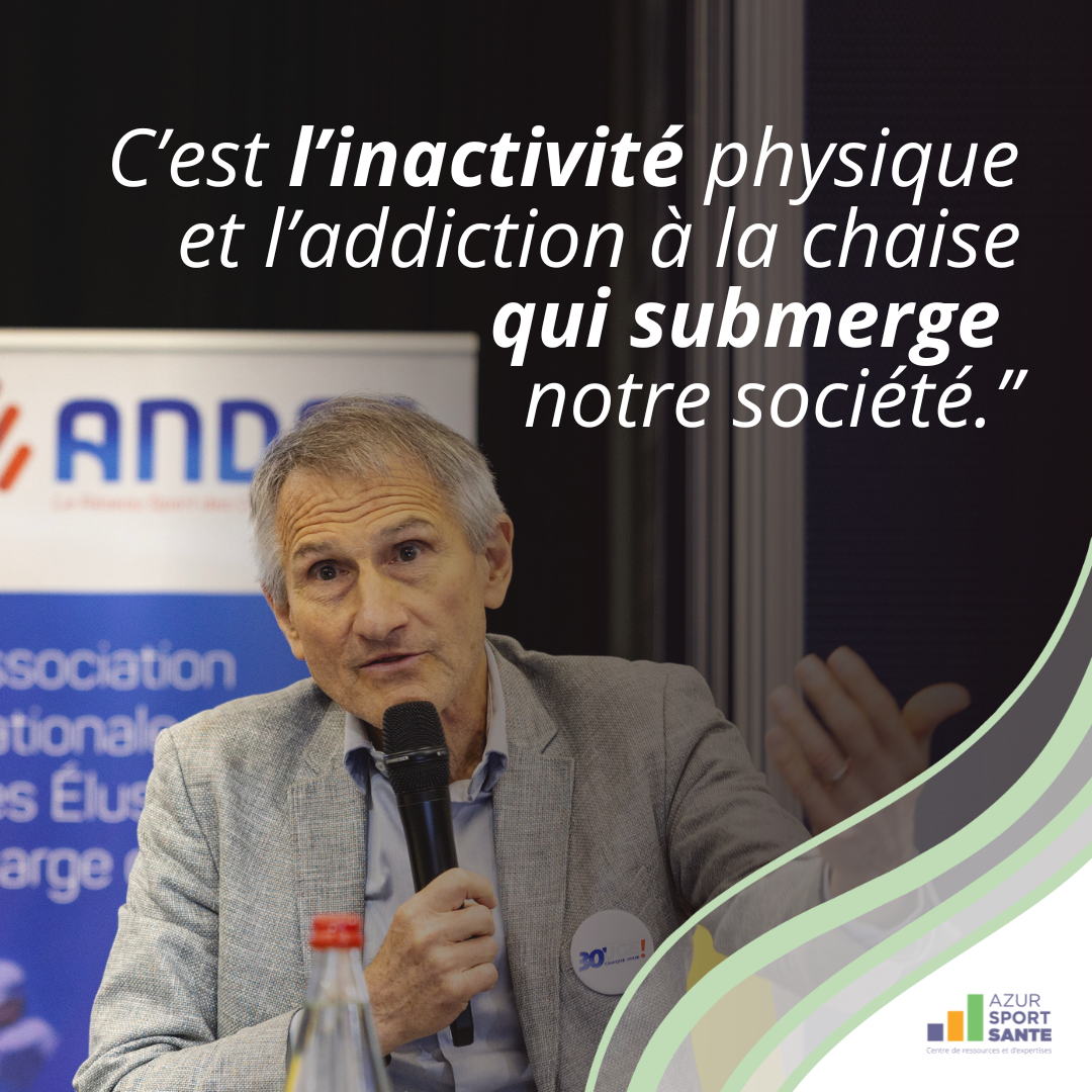 Interview sport santé, Pr. François Carré, N'ayez pas peur de l'activité physique, c'est l'inactivité physique et l'addiction à la chaise qui submerge notre société