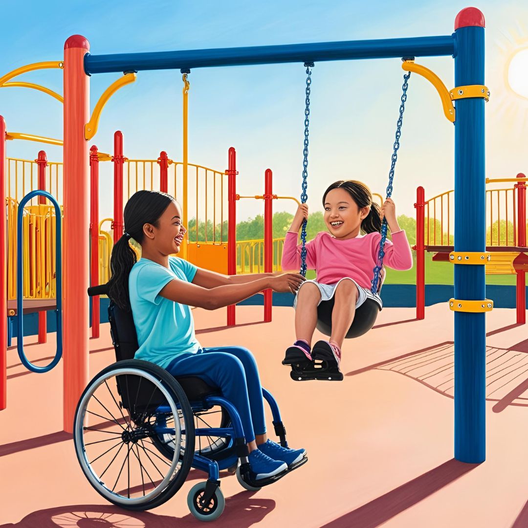Penser les aires de jeux pour inclure les filles en situation de handicap