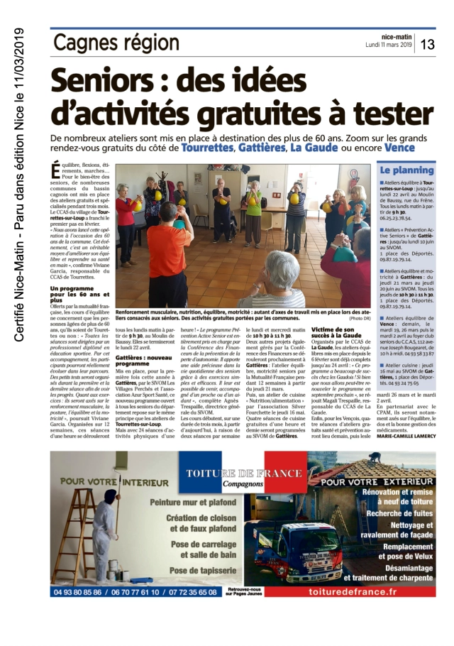 Nice-Matin - Prévention Active Senior