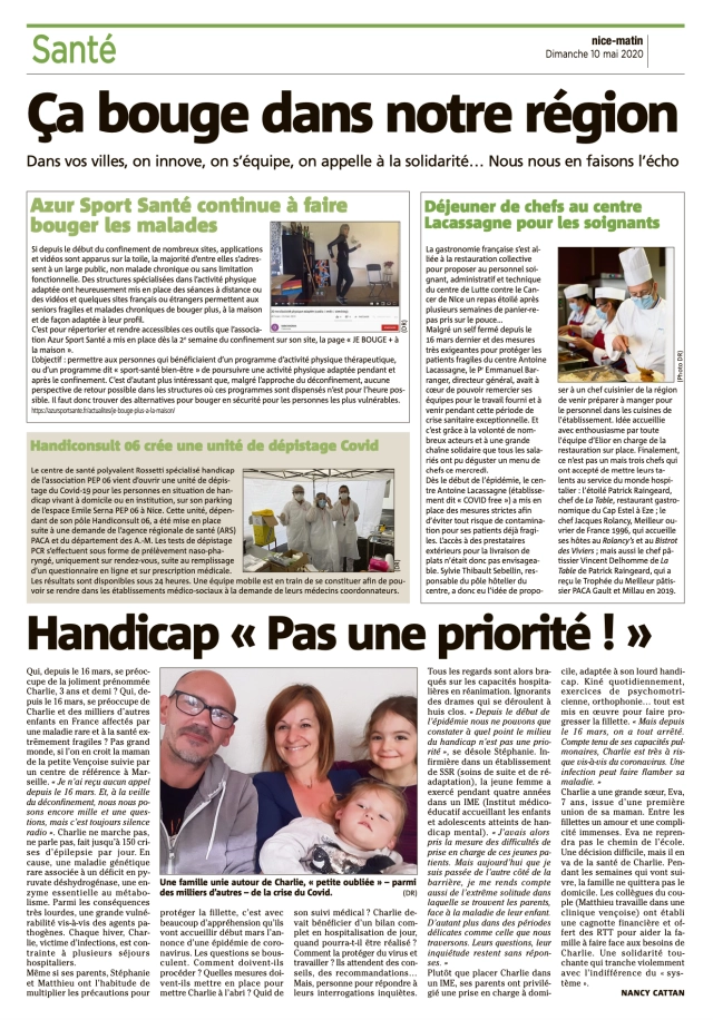 Nice-Matin - JE BOUGE + à la maison