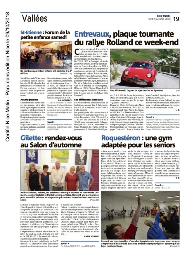 Nice-Matin - Prévention Active Senior