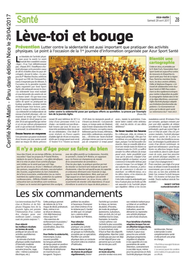 Nice-Matin - Journée Agita