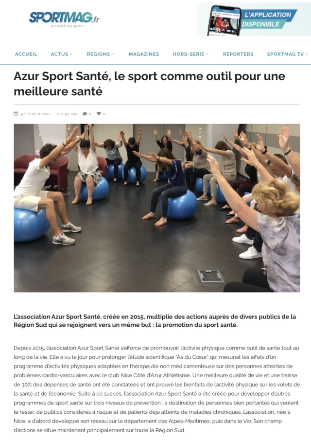 Sport MAG - Azur Sport Santé