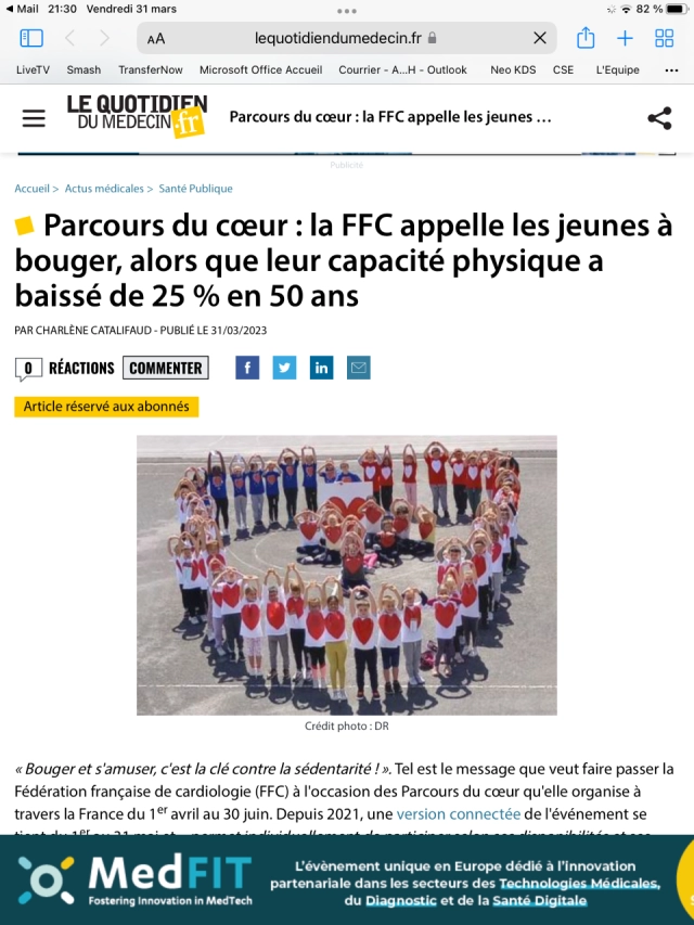Le Quotidien du Médecin - Pour une France en Forme et A2S
