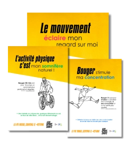 Affiches de sensibilisation : Bouger plus, oui mais pourquoi ?