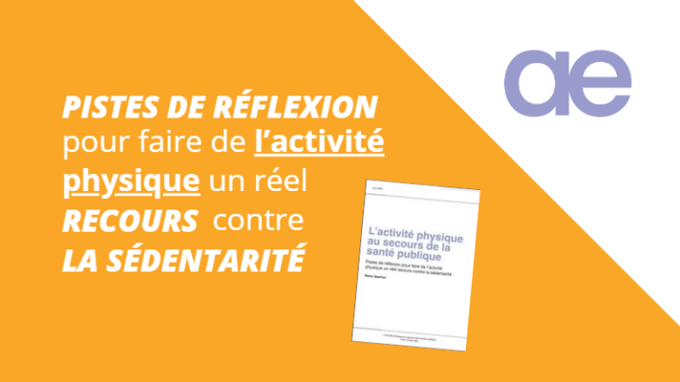 Rapport : L’activité physique au secours de la santé publique