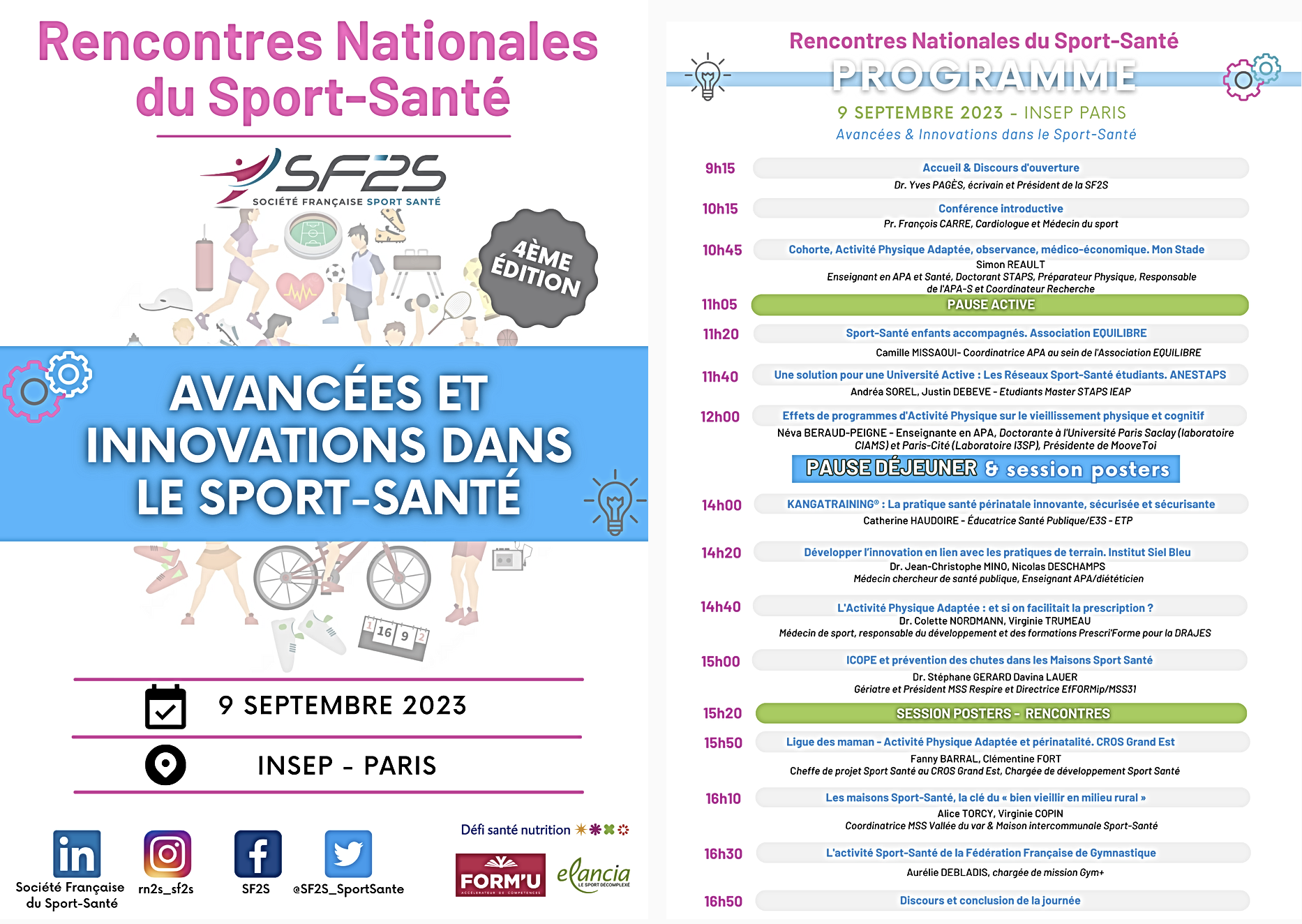 Rencontres Nationales du Sport-Santé_Avancées et Innovations dans le Sport-Santé_9-sept-2023_INSEP_programme
